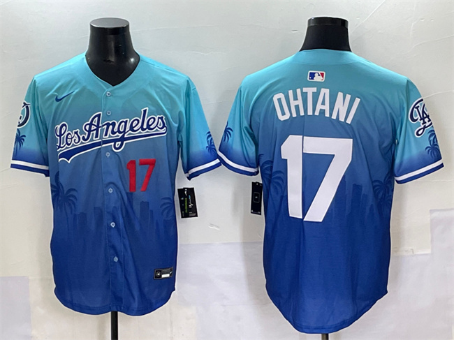 Youth Los Angeles Dodgers #17 Shohei Ohtani Blue Limited Stitched Baseball Jersey